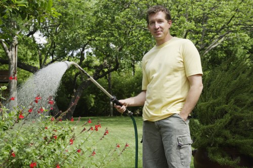Seasonal lawn mowing in Maze Hill with careful edging