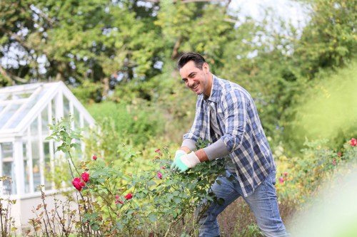Service agreement page for garden maintenance and waste handling